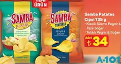 SAMBA PATATES CİPSİ 135 G fiyat ve kampanya bilgisi